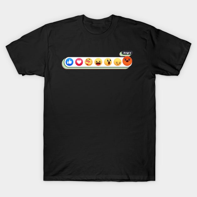 Angry Reacts Only Retro Jump T-Shirt by aaallsmiles